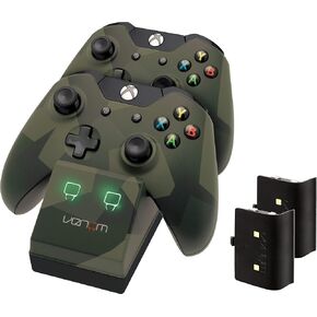 Venom Xbox One Twin Docking Station with 2 x Rechargeable Battery Packs: Camo Edition Xbox One