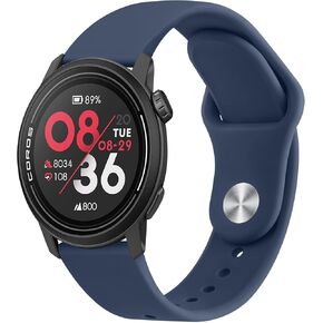 Meliya Bands for Coros Pace 3 / Apex 2 Pro/Apex Pro/Apex 46mm Smart Watch Bands, 22mm Soft Silicone Sport Strap Replacement Band for Coros Pace 3 Watch