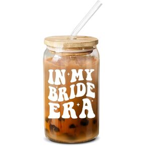 NewEleven Gifts For Wife, Her - Wife Gifts From Husband - Gifts For Her - Wife Gifts Ideas For Women, Bride To Be, Fiancee, Wifey - 16 Oz Coffee Glass