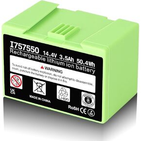 14.4V 3.5Ah Replacement Battery for iRobot Roomba i7 Battery, Compatible with iRobot Roomba e and i Series Vacuums i7 i7+ i8 i6 i4 i4+ i3 i3+ i7158 J7 7150 7550 and e e5 e6 e5150 e5152 e6198