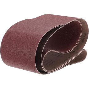 uxcell 2pcs 6" x 89" Sanding Belts 80 Grits Aluminum Oxide Abrasive Belt Sander Paper Sanding Papers for Metal Wood Grinding Polishing, Reddish Brown