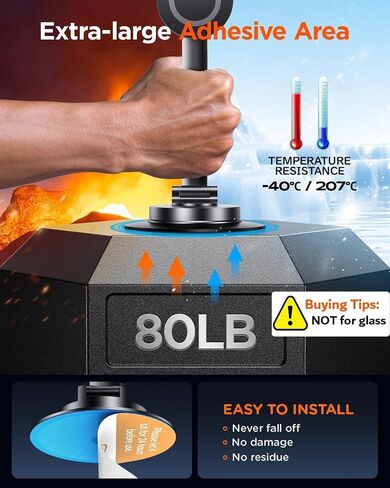 Fits MagSafe Car Mount for Universal Dashboard, Magnetic Phone Holder for Car, 360° Rotatable Zinc Alloy Arm, Super Stable Car Mount for iPhone & All Phones - Horizontal & Vertical Viewing in Saudi Arabia