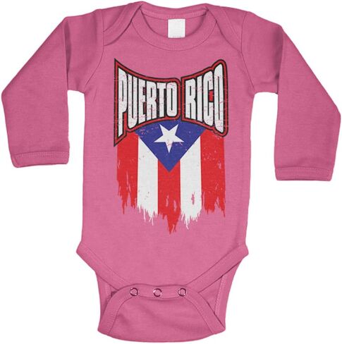 Puerto Rico - Torn Flag Strong Proud Bodysuit in Kuwait