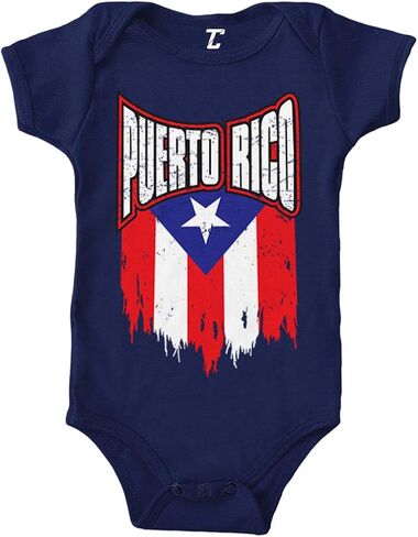 Puerto Rico - Torn Flag Strong Proud Bodysuit in Kuwait