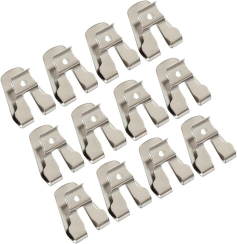 12pcs Belt Hook with Screws, Burshed Nickel 633586002 636181001 Belt Clips for Power Tool in Saudi Arabia