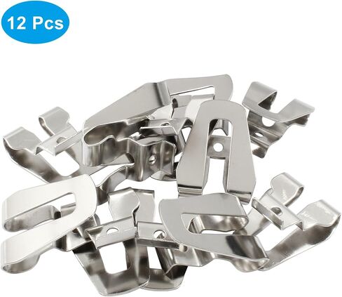 12pcs Belt Hook with Screws, Burshed Nickel 633586002 636181001 Belt Clips for Power Tool in Saudi Arabia