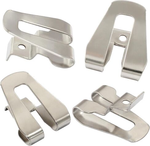 12 قطعة خطاف حزام مع براغي، نيكل مصقول 633586002 636181001 مشابك حزام لأداة الطاقة in Kuwait