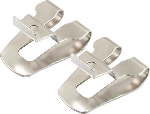 12 قطعة خطاف حزام مع براغي، نيكل مصقول 633586002 636181001 مشابك حزام لأداة الطاقة in Kuwait