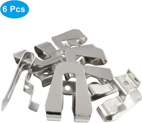 12 قطعة خطاف حزام مع براغي، نيكل مصقول 633586002 636181001 مشابك حزام لأداة الطاقة in Kuwait