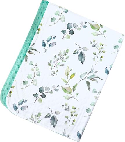 Premium Soft Plush Lightweight Minky Dot Toddler Baby Newborn Blanket 30"x40" (Airplane & Train Dark Teal) in Saudi Arabia