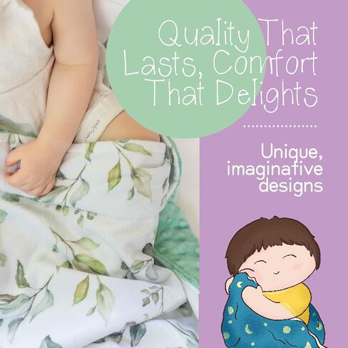 Premium Soft Plush Lightweight Minky Dot Toddler Baby Newborn Blanket 30"x40" (Airplane & Train Dark Teal) in Saudi Arabia