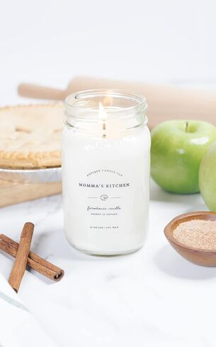 Antique Candle Co.® شمعة شمع الصويا بوزن 16 أونصة، وقت احتراق 80 ساعة، فتيل القطن، شمعة ميسون جار (كعكة التوابل) in Saudi Arabia