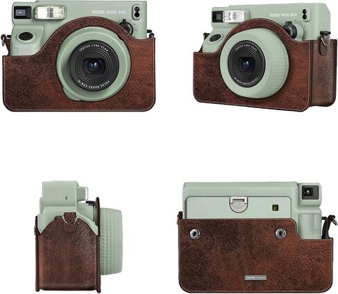 FINTIE Protective Case for Fujifilm Instax Wide 400 Instant Camera, Vintage Brown in Saudi Arabia