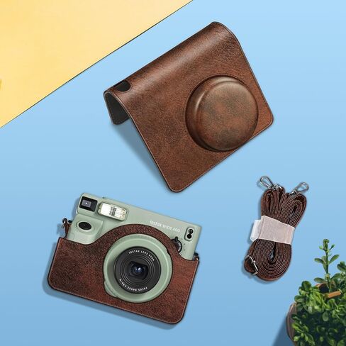 FINTIE Protective Case for Fujifilm Instax Wide 400 Instant Camera, Vintage Brown in Saudi Arabia