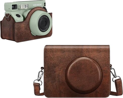 FINTIE Protective Case for Fujifilm Instax Wide 400 Instant Camera, Vintage Brown in Saudi Arabia