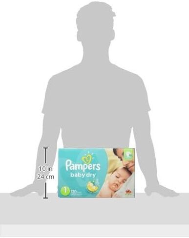 حفاضات بامبرز بيبي دراي مقاس 1، 120 قطعة، 120 قطعة in Kuwait