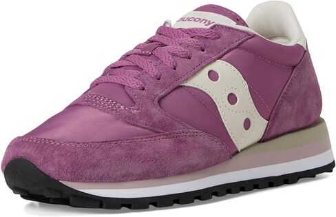 Saucony Women's Jazz Triple Sneaker, Purple/Cream, 10 in Saudi Arabia