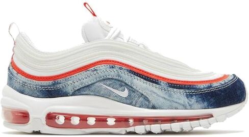 نايكي WMNS AIR MAX 97، جينز مغسول/أحمر 6 US [DV2180 900] in Saudi Arabia