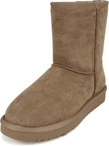 Soda “Kuron" ~ Women Round Toe Lug Sole Low Flatform Sherpa-lined Ankle Boot in Saudi Arabia