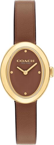 Coach Sammy Women's - 2H Quartz Watch - Calfskin Leather Strap - Water Resistant up to 3ATM/30 Meters - Gift for Her - Modern Design - Perfect for Everyday Wear - 22.5mm in Saudi Arabia