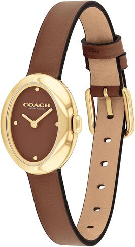 Coach Sammy Women's - 2H Quartz Watch - Calfskin Leather Strap - Water Resistant up to 3ATM/30 Meters - Gift for Her - Modern Design - Perfect for Everyday Wear - 22.5mm in Saudi Arabia