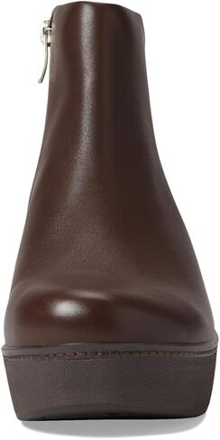 حذاء FitFlop النسائي بيلار من الجلد للكاحل حذاء للكاحل بني 5 متوسط ​​(B، M) in Kuwait