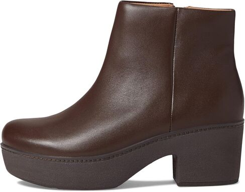 حذاء FitFlop النسائي بيلار من الجلد للكاحل حذاء للكاحل بني 5 متوسط ​​(B، M) in Kuwait