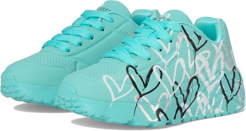 حذاء رياضي نسائي من Skechers Uno Lite-Metallic Love 314067l (الطفل الكبير الصغير) in Saudi Arabia