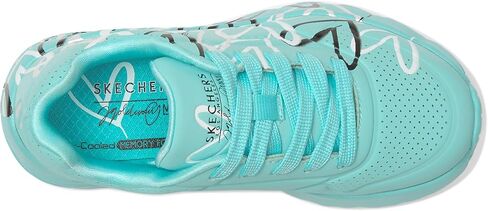 حذاء رياضي نسائي من Skechers Uno Lite-Metallic Love 314067l (الطفل الكبير الصغير) in Saudi Arabia