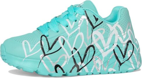 حذاء رياضي نسائي من Skechers Uno Lite-Metallic Love 314067l (الطفل الكبير الصغير) in Saudi Arabia