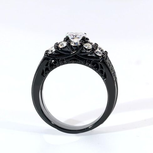 Couple Rings His Her Wedding Ring Sets for Him and Her Matching Rings Gold Plated AAA CZ Ring in Kuwait