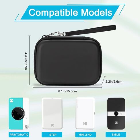 Carrying Case for Kodak Printomatic/Kodak Step/Kodak Mini 2 HD/Kodak Smile Digital Instant Print Camera, Hard Strorage Bag Protective Cover (Case Only) in Kuwait