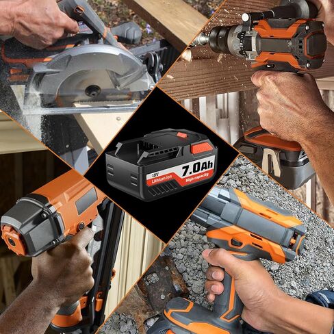 VINIDA 7.0Ah 18V 2P R840087 استبدال بطارية ليثيوم لبطارية Ridgid 18V R840083 R840085 R840086 R840087 R840089 AC840085 AC84008618V أدوات الحفر in Kuwait