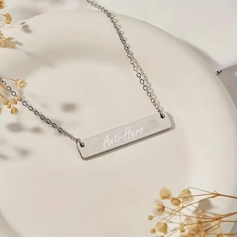 Singe Necklace, Music Lover Gift Album Inspired Fans Gifts, Singer Fan Gifts, Singer Merchandise(Silver) in Saudi Arabia