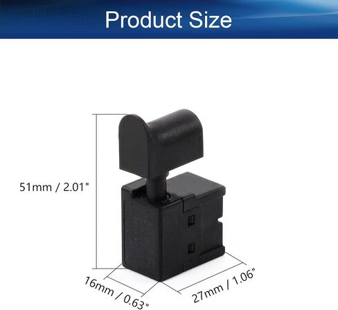 Bettomshin 1Pc Trigger Switch, Electric Tool Switch for Electric Hammer, Bosch NO.21 4100 Series No Lock Switch, No Speed Control, Pushbutton Switches for Hand Electric Drill in Saudi Arabia