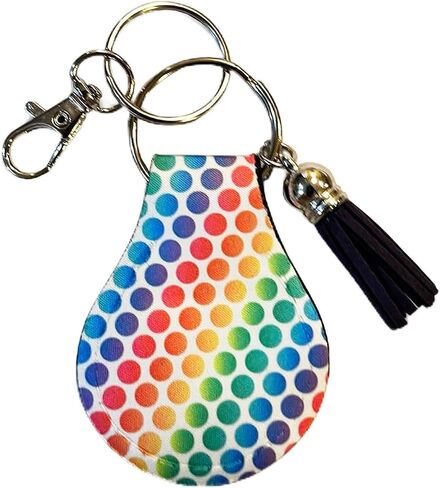 Chinoiserie AirTag Case - Elegant Neoprene Keychain Holder Compatible with Apple GPS Item Finders, Durable Key Ring with Clip in Kuwait