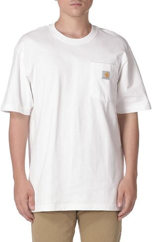 تي شيرت Carhartt رجالي فضفاض ثقيل الوزن بأكمام قصيرة وجيب (متوفر أيضًا بمقاس كبير وطويل)، Woodrose in Saudi Arabia
