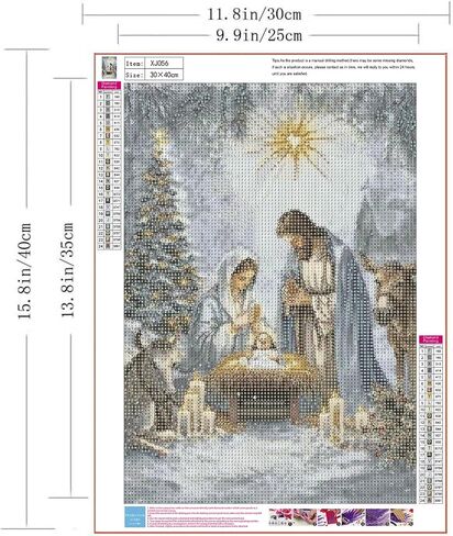 ZQEATRY Winter Snowman Diamond Art Kits for Adults-Christmas Snowman Cardinal Diamond Painting Kits,DIY 5D Full Round Drill Diamond Dots Art and Crafts for Adults,Home Wall Decor 11.8x11.8inch in Saudi Arabia