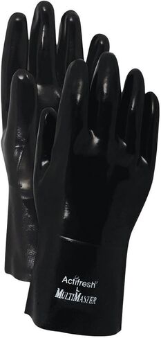 MAGID 2362T Chemical Resistant Collection Neoprene Coated 12-Inch Gauntlet Gloves, Men's One Size in Saudi Arabia