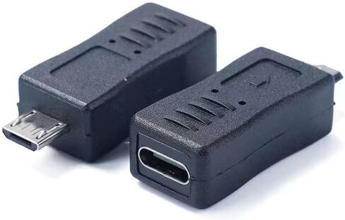 USB C to Mini USB Adapter, 2 Pack USB Type C Male to Mini USB Famale Converter Adapter Suitable for Phone and Tablet(TypeC Male/Mini Female) in Saudi Arabia