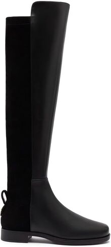 Larroudé Bergen Boot In Black Leather in Saudi Arabia