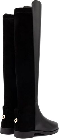 Larroudé Bergen Boot In Black Leather in Saudi Arabia