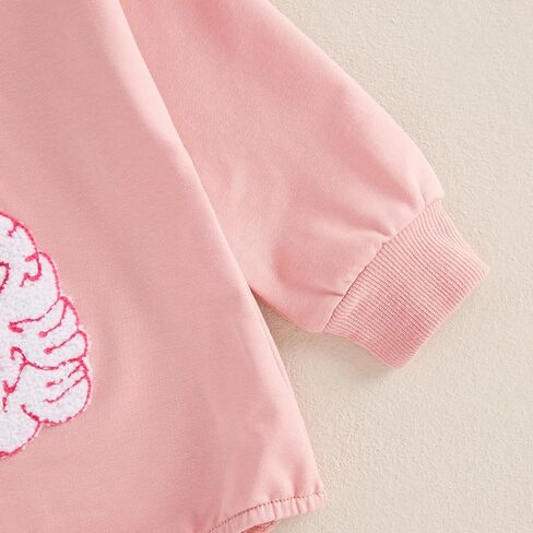 Kayotuas Baby Girl Christmas Outfit Pink Santa Embroidered Sweatshirt Romper Long Sleeve Bodysuit Jumpsuit Cute Fall Clothes in Saudi Arabia