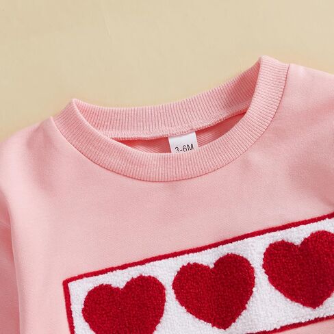 Kayotuas Baby Girl Christmas Outfit Pink Santa Embroidered Sweatshirt Romper Long Sleeve Bodysuit Jumpsuit Cute Fall Clothes in Saudi Arabia