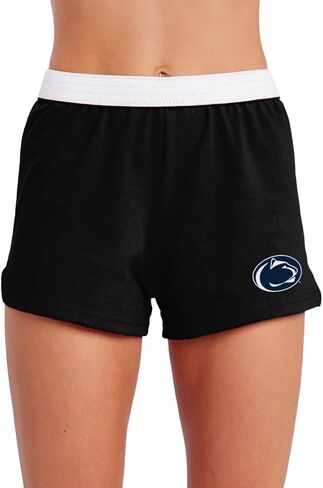 Official Collegiate Primary Logo Womens Soffe Short, Elastic Fold Over Waist Shorts, Junior Fit in Kuwait