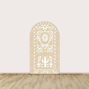 Cielito Lindo Arch Backdrop for Baby Shower Mexican Talavera Wedding Party Arched Wall Decoration Doubleside Banner 3.3x6.5ft