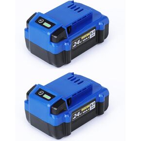 2Packs 24V Max 5 Amp Hours Replacement Lithium-Ion Battery Compatible with Kobalt 24-Volt Max Cordless Power Tools for KB 424-03