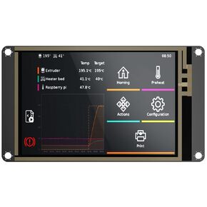 BIGTREETECH K-Touch, Klipper Touch Screen Compatible with Creality-K1 MAX/K1C Voron2.4 VzBot, Support Wireless Control, Mobile Monitoring, Multi-Printers Management, for M8P+CB1/CB2,Kraken,BTT Pi 1/2