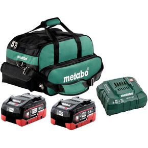 Metabo US625342002 LiHD Technology Battery Starter kit, 2 x 5.5 Ah