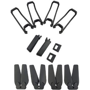 Black Accessory kit for E58 S168 JY019 Folding Quadcopter Spare Parts Remote Drone Propeller and Protective Cover and Landing Gear